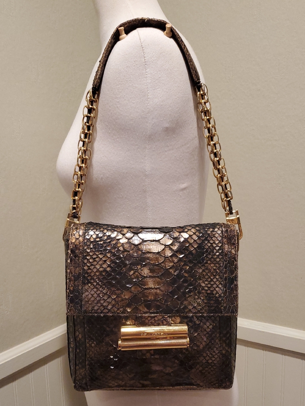 Devi Kroell Real Python Shoulder Bag